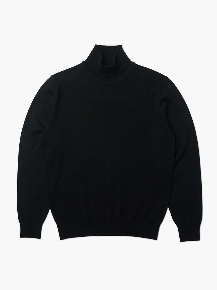 Berno 24Fw Turtle-Neck Knit Black M