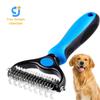 Pet Hair Grooming Tools Double-sided Hair Removal Comb for Dogs and Cats