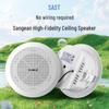 SAST 1-to-8 Wireless Bluetooth Commercial Ceiling Speaker System CN plug (adapter included)
