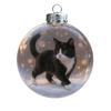3D Animal Christmas Ball Ornament Funny Dog/Cat/Turtle Hanging Decoraton Clear Plastic Xmas Balls Ornament