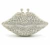 Yellow Diamond Evening Bags Mouth Purses WHTUOHENG Stone Handbag Hard Metal Party Prom Clutches Luxury Women's Crystal Wedding B