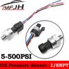 5V 1/8NPT Oil Fuel Air Pressure Transducer Transmitter Sensor Stainless Steel 5/15/30/60/100/150/200/300/500Psi Oil Pres Sensor