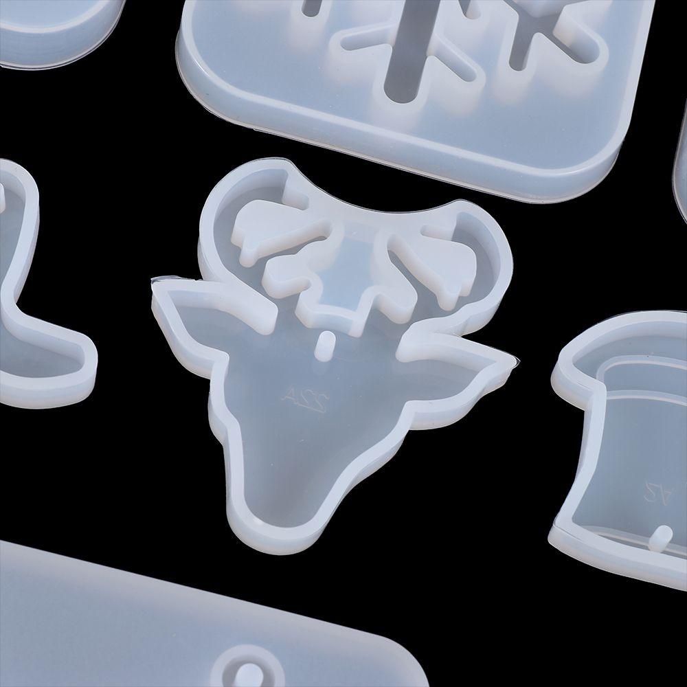 Jewelry Hanging Crafts Christmas Gift Epoxy Resin Mold Silicone Pendant Snowflake Resin Molds