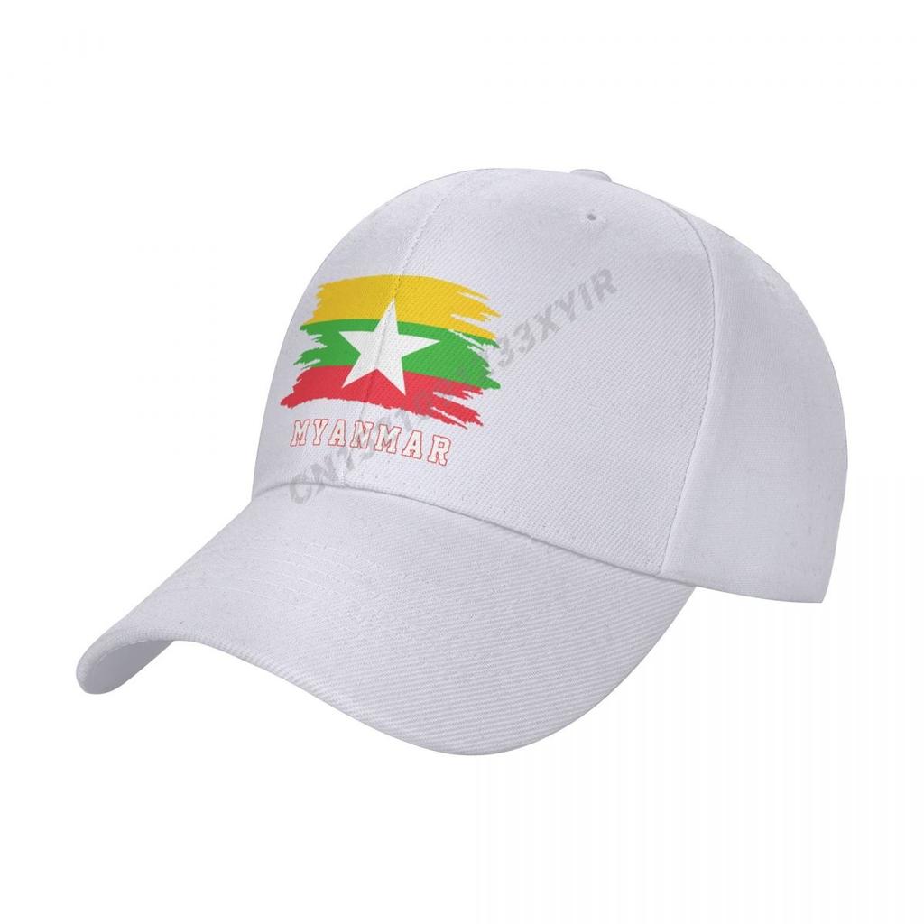 Baseball Cap Myanmar Flag Cool Burmese Fans Wild Sun Shade Peaked Adjustable Outdoor Caps for Unisex Women