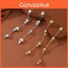 Boucles d'oreilles pendantes longues Crâne Punk Sombre en Alliage Plaqué Électro pour Sortie Nocturne Femme