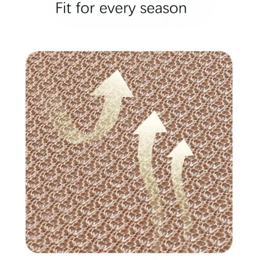 Ice Silk Material Three-Piece Set Cool Breathable Fabric Universal Car Seat Cushion Summer Use