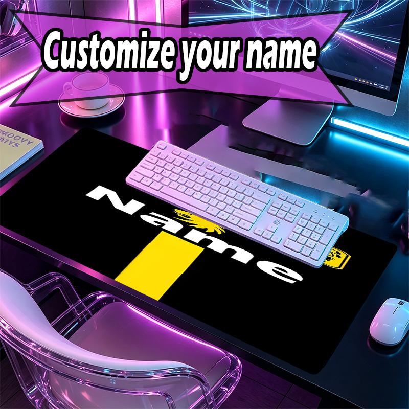 Custom Name Personalized 1860 Munchen Football Club Pattern Mousepad, Laptop PC Desk Mat, Decorative Desk Mat for Home Keyboard Pad Gift