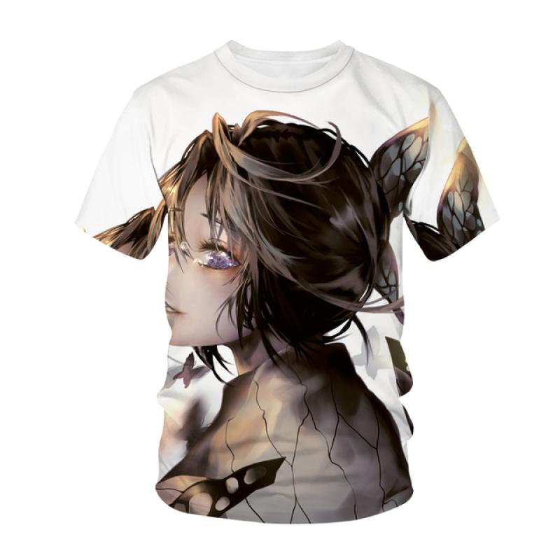 T-shirt Uomo Donna Anime Stampa 3D Streetwear Demon Slayer Kimetsu No Yaiba Harajuku Moda Tshirt Unisex Maglietta Top Abbigliamento