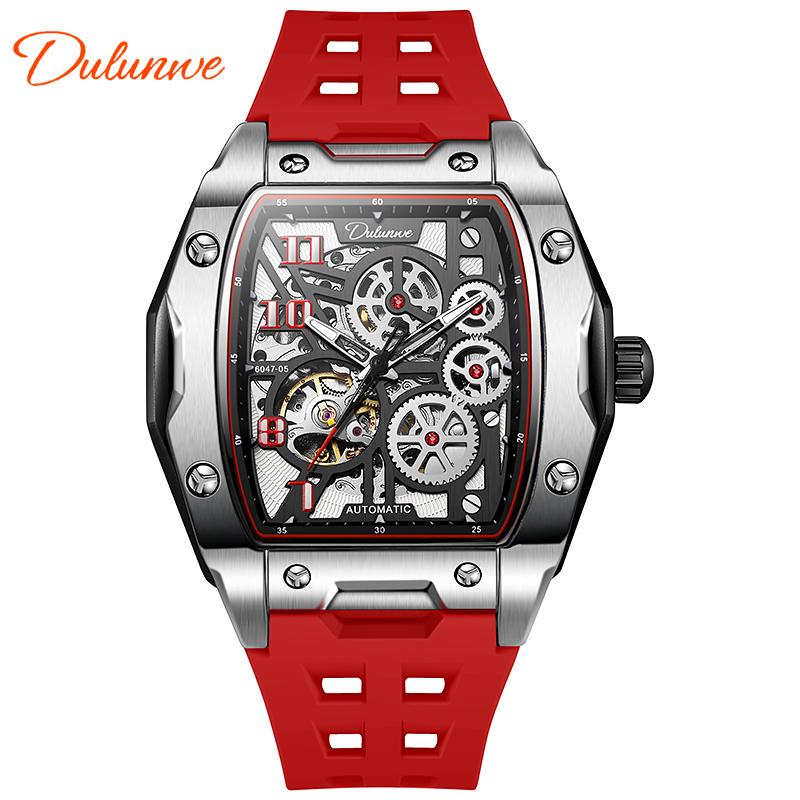 Men's Watches Fashion Skeleton Mechanical Sports Watches Luminous Waterproof Tourbillon Automatic Steel Watches