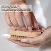 Nylon Bristles Wooden Manicure Brush Double Sided Design Cuticle Cleaning Brush  Nail Gap Cleaning