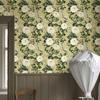 Yellow Floral Vinyl Wallpaper Peel And Stick Vinyl Flower Home Decoration Elegant Self Adhesive Yellow Cabinet Sticker