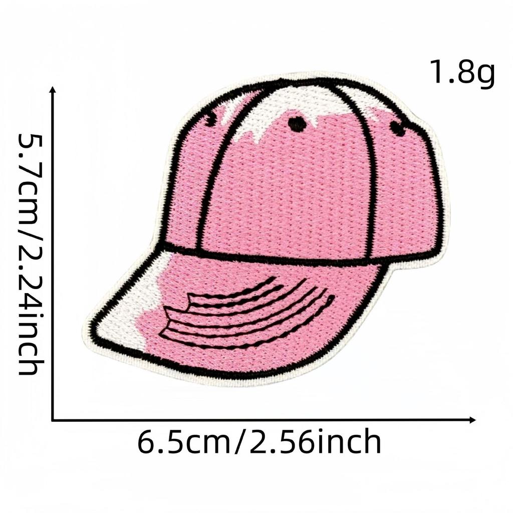 Cartoon Pink Series Embroidered Patch Bowknot Flower Applique Clothing Accessories with Hot Melt Adhesive