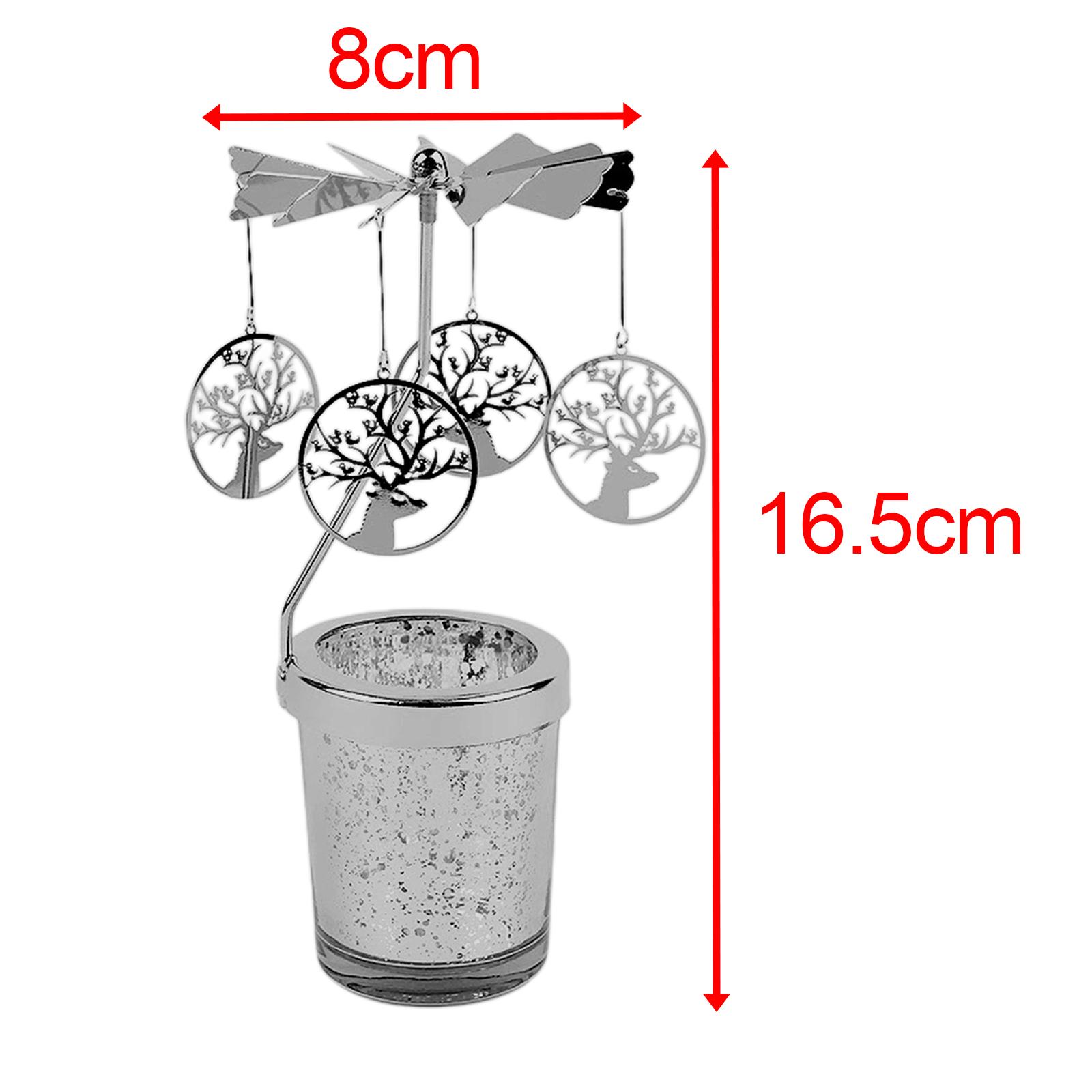 

Металевий обертовий свічник Свічник для чайних свічок для настільного декору Сільський весільний декор для столу Обертовий свічник