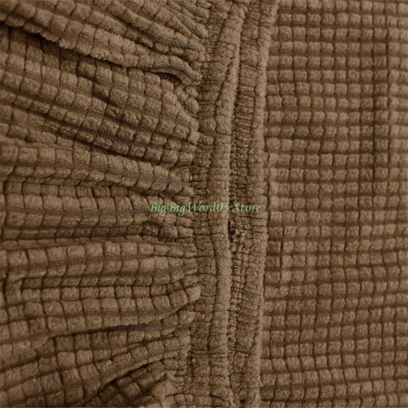 24TE Elastic Sofa Cover Warm Polyester Fabric Cushion Slipcover for 60-70cm Wide