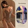 Seductive Lace Mesh Clubwear: Non-Removal Flirtatious Pajamas