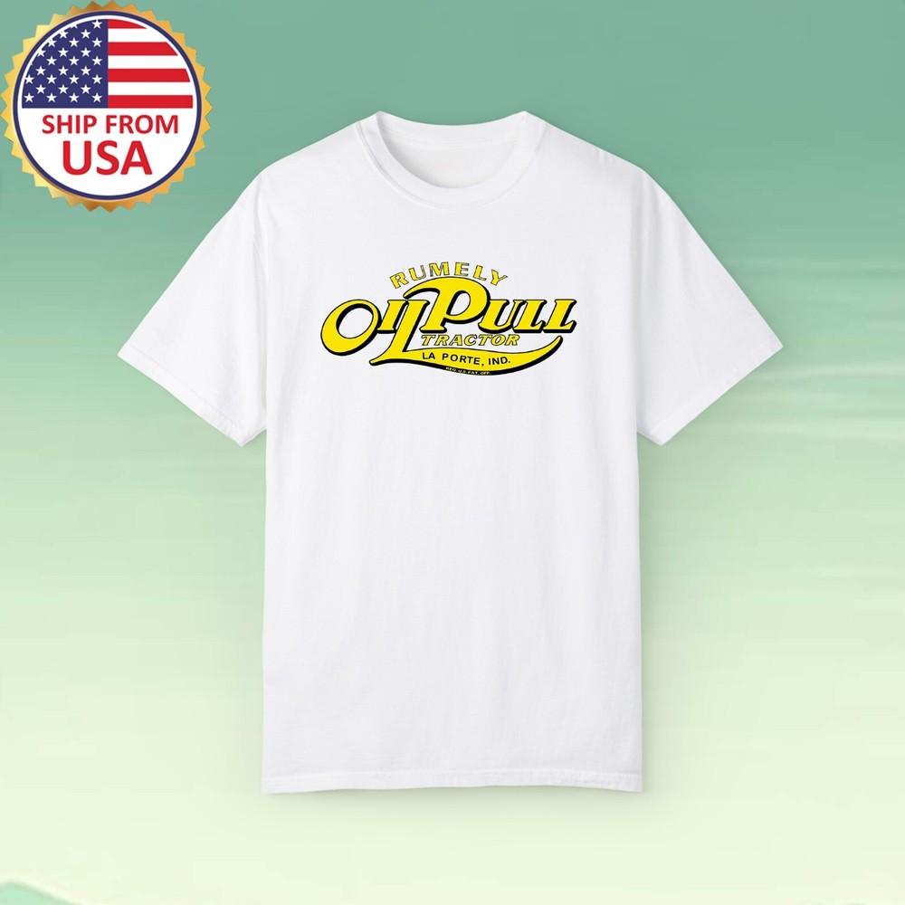

Rumely Oil Pull Tractor Men#039;s White Size S5XL Unisex T-Shirt L
