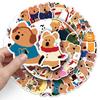 50pcs Cute Animal Stickers: Bell Pepper Bears & Quokkas - Waterproof for Phone Cases & Stationery.