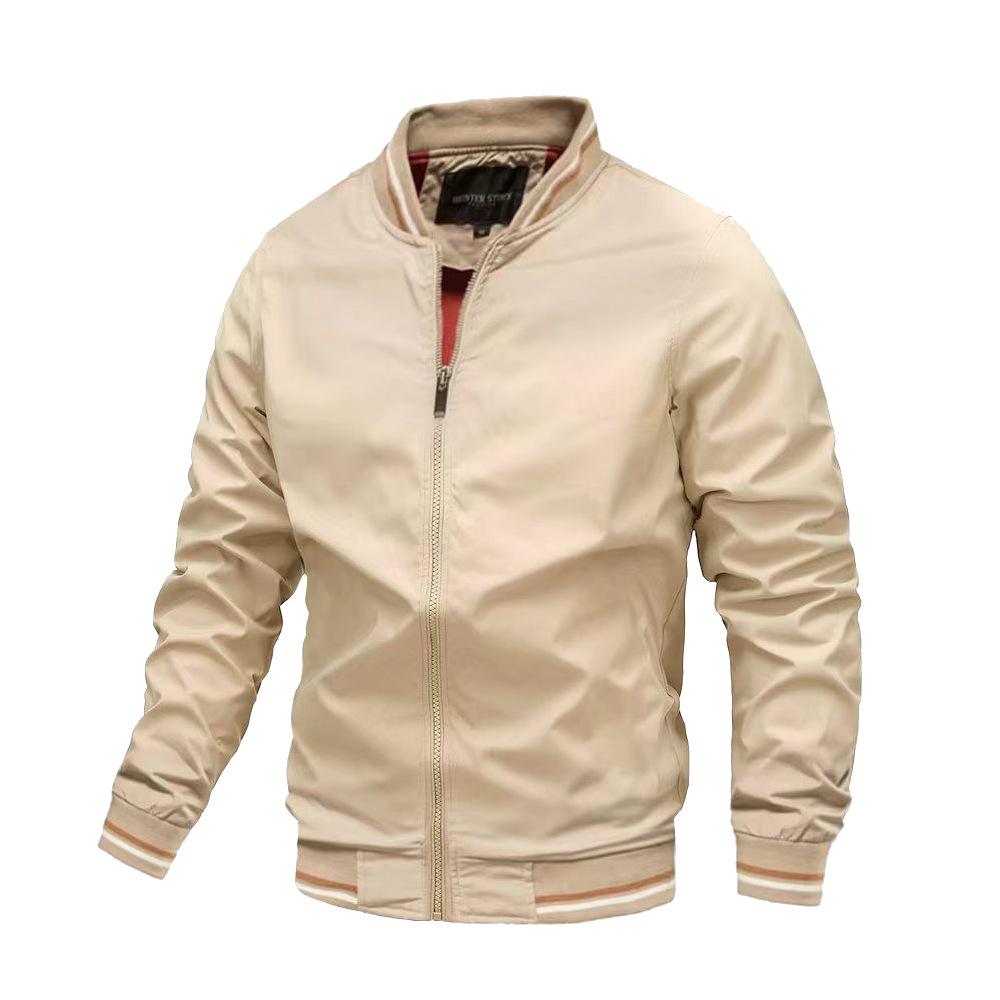 Trendsetter Men's Spring/Autumn Casual Jacket - European & American Style Thin Outerwear