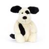 Jellycat Bashful Szczeniak M Pluszowa Zabawka Pies Siedzący Wysokość 20cm Czarny Kremowy