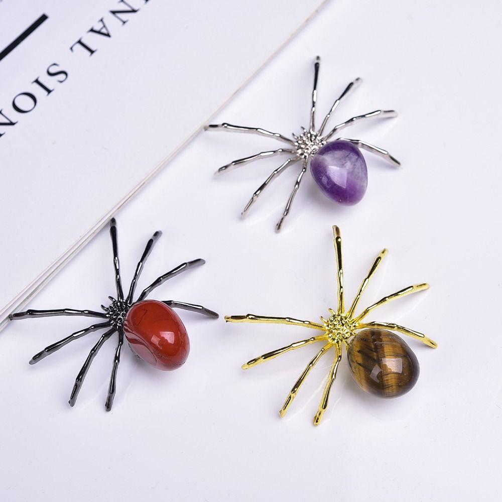 Spider Shape Spider Miniatures Crystal Spider Crystal Crafts Spider Ornaments  Party Decorations