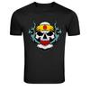 Skull With Headband Japanese Warrior Style T-Shirt