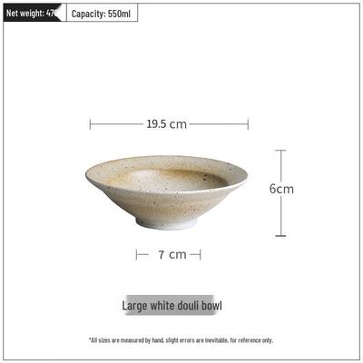 Japanese Coarse Pottery Ramen Bowl