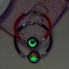 2pcs Luminous Sun Moon Braided Bracelets for Lovers Adjustable Couple Bracelets Fashion Valentine's Day Jewelry Girlfriend Gifts