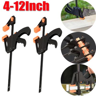 4-12'' inch houtbewerkingswerkbalk mini F-klemset houtbewerkingsklem hard snel ratelontgrendelingsclip doe-het-zelf timmerwerk handgereedschap