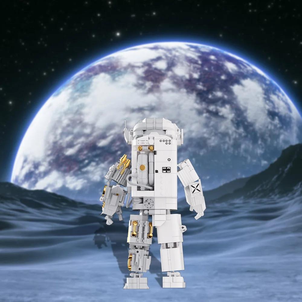 Weltraum-Astronauten Bausteine Spaceman Erkundungs Roboter Abenteuer Modell Actionfigur Steine Pädagogisches Montage Spielzeug Kindergeschenk