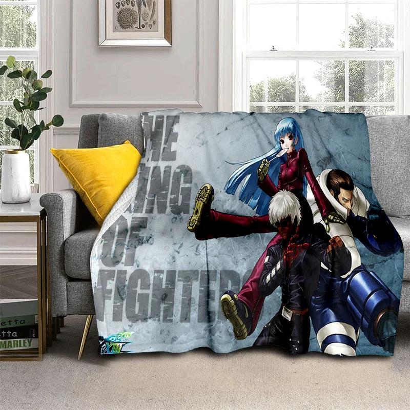 Retro Game King of Fighters Gamer Blanket,Soft Throw Blanket for Home Bedroom Bed Sofa Picnic Travel Office Cover Blanket Kids