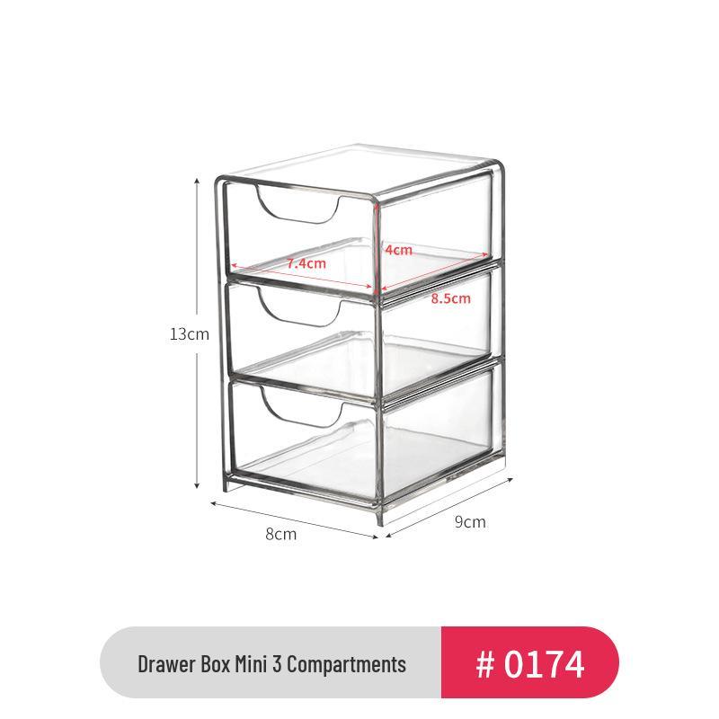 Armoire Miroir de Salle de Bain en Acrylique & Support de Rangement pour Cosmétiques