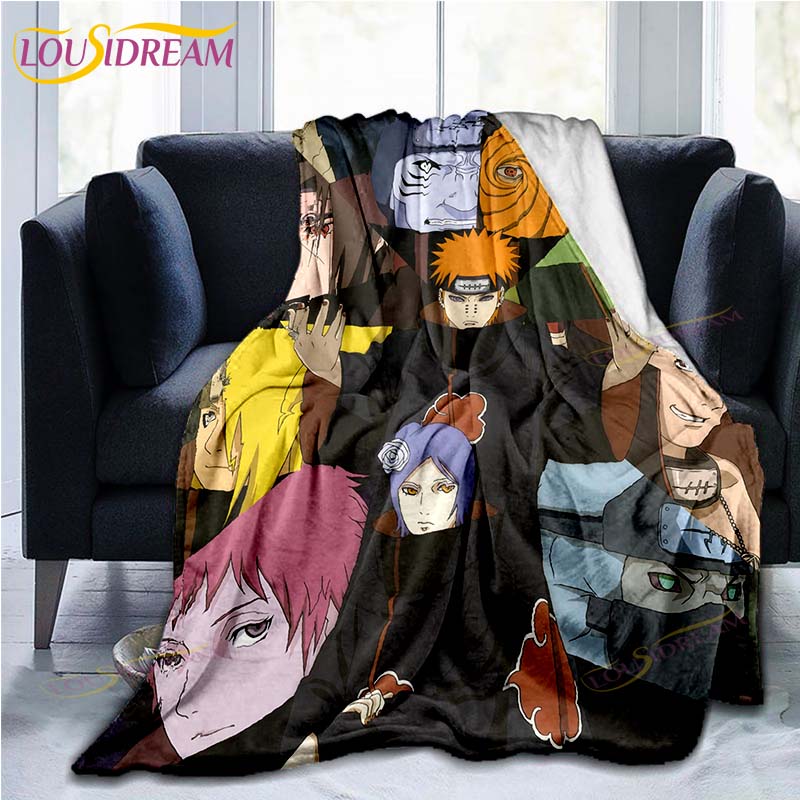 Anime Naruto Sasuke 3D Print Blanket Sofa Bed Blanket Super Soft Warm Blanket Cover Flannel Throw Blanket