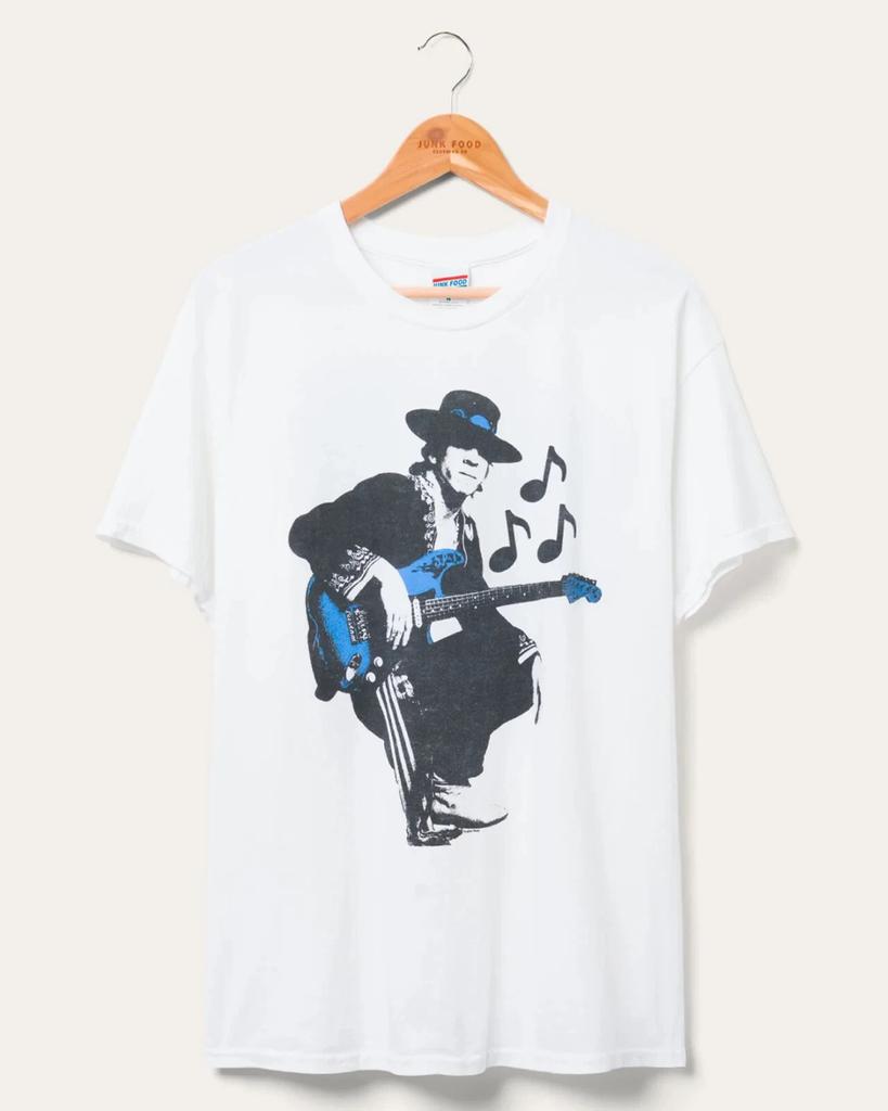 Junk Food Herren Stevie Ray Vaughn Gitarre Flohmarkt T-Shirt Neu S-2XL