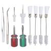 10PCS Set Sewing Machine Cleaning Kit Double Head Cleaning Brush Universal Screwdriver and Tweezers