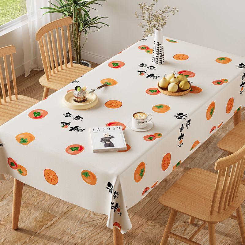 High-end Light Luxury Tablecloth Waterproof, Oil-proof, Anti-scalding and Wash-free PVC Simple Tablecloth Coffee Table Mat