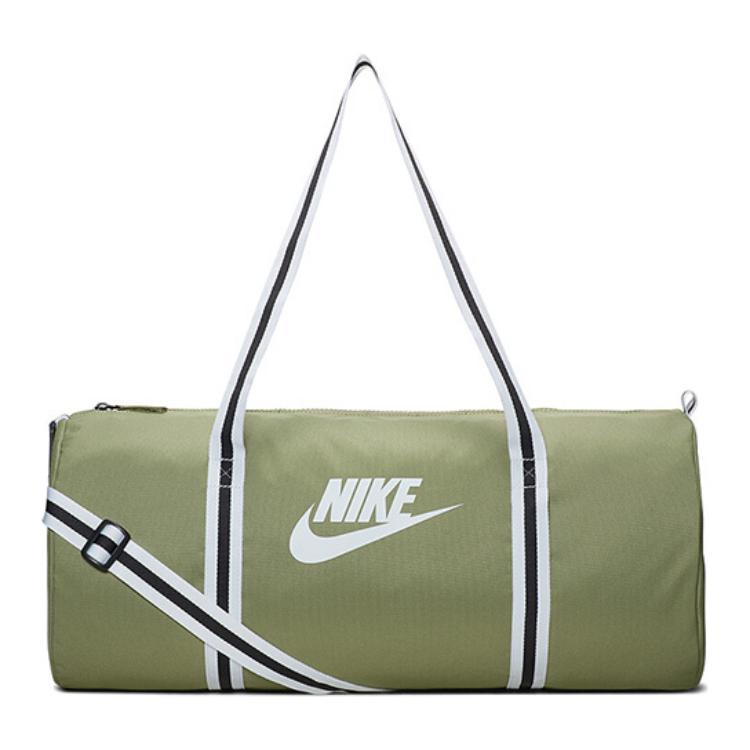 

Nike Heritage Polyester Bucket Bag, Luggage Bag, Travel Bag Regular Unisex Gray Olive Green Casual BA6147-310