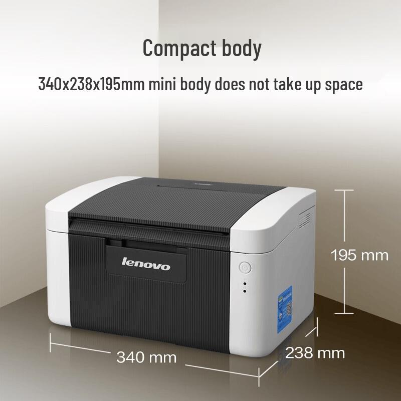 Lenovo LJ2205 Black & White Laser Printer CN Plug (adapter Included)