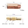 14pcs Standard Size Welding Machine Accessories Brass Gasless Nozzle  For Professional Welding