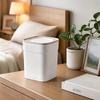 Plastic Desktop Trash Can Sealed Waste Paper Basket Durable Mini Waste  Bin  Bedroom