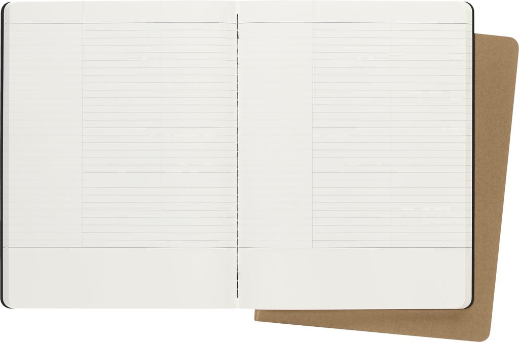 Moleskine Cahier Journal Subject XL Notebook, Black/Kraft Brown, CH4STNB