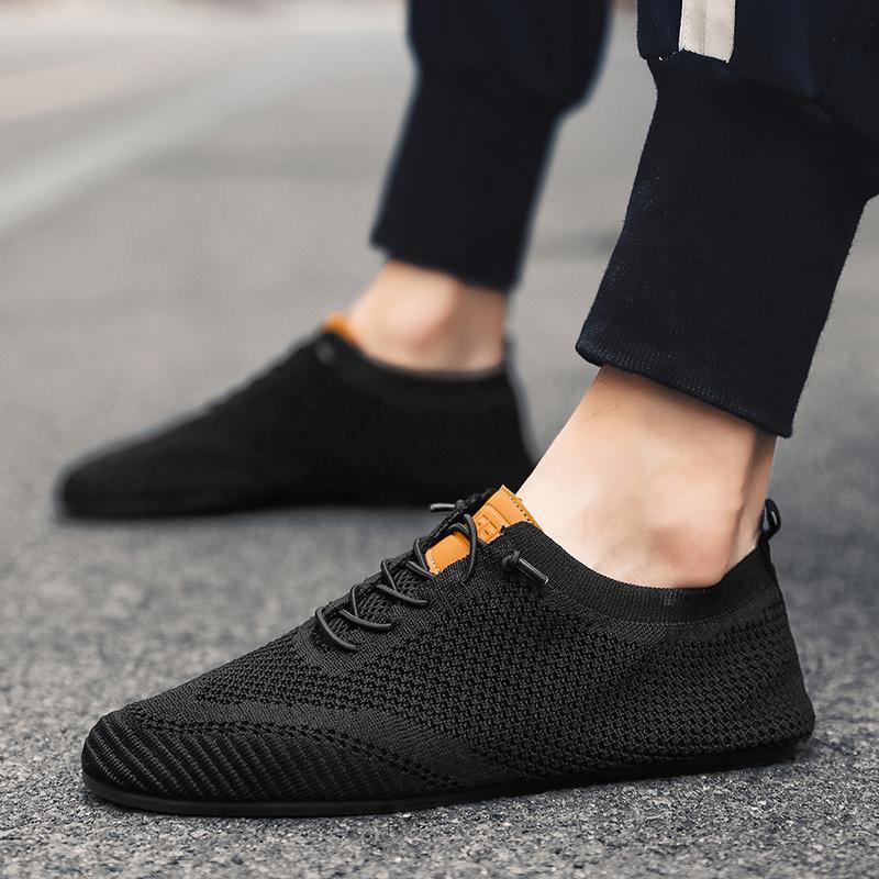 YRZL Mesh Loafers Men Driving Moccasins Thin Bottom Flats Walking Shoes Breathable Non Slip Casual Loafers Summer Mens Shoes