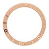 Watch Bezel Insert 38mm Ceramic Embossed Digit Watch Bezel Ring Replacement Accessory Parts for Repairer Rose Gold