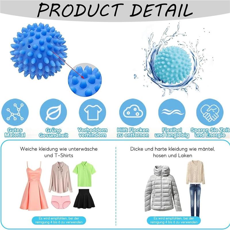 4Pcs Reusable Tumble Eco Dryer Softener Washing Clothes Machine Balls Plastic