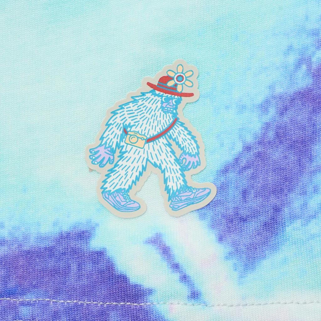 Li Ning Kaleidoscope Color Tie-Dye Print Round Neck Loose Short Sleeve T-Shirt Unisex Tops Multicolor AHST149-1