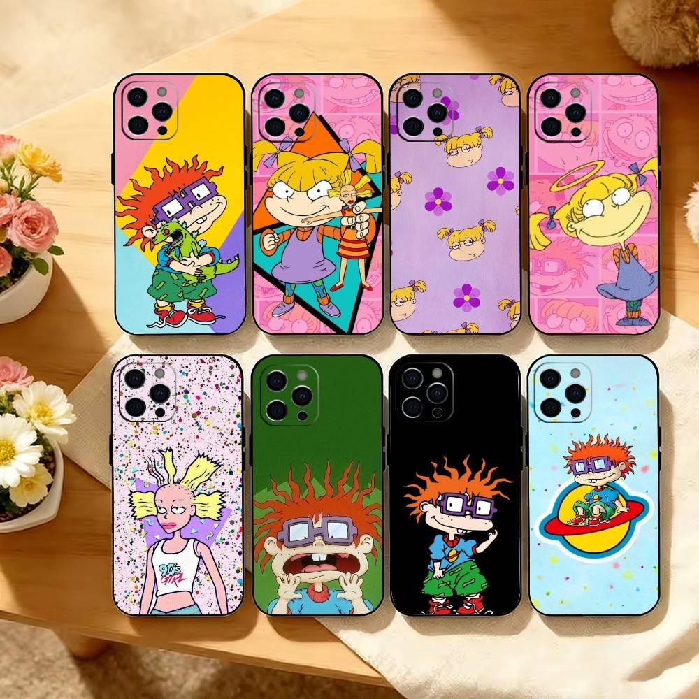 Rugrat C-Chuckie A-Angelica Phone Case Silicone Soft For IPhone 17 16 15 14 13 12 11 X XR Plus Pro Max Plus