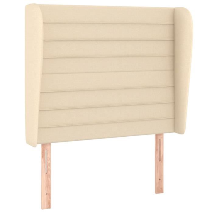 VidaXL Headboard with Ears Cream 103x23x118-128 Cm Fabric3118091