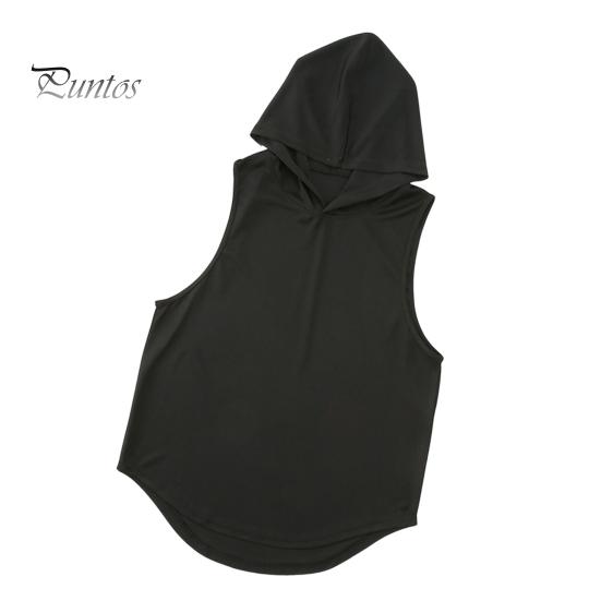 

Мужской спортивный жилет, тонкий, свободный, с капюшоном, быстросохнущий, однотонный, легкий, эластичный, для баскетбола, бега, спортзала, тренировок XL чёрный