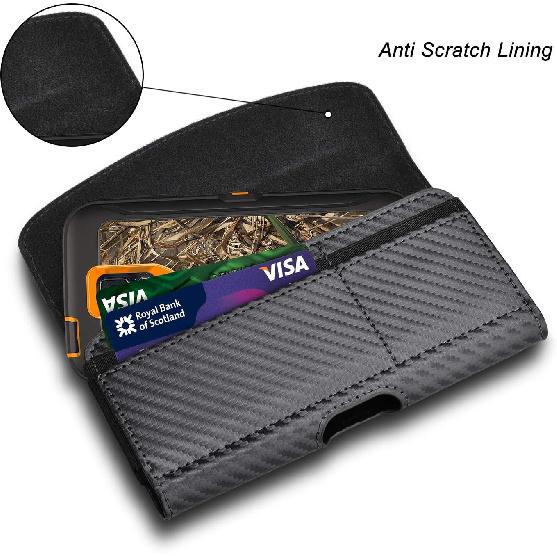 Large Phone Holster for Motorola Moto G Stylus 5G 2025 2024 G Power G Pure G Play One 5G Ace Edge 2022 PU Leather Belt Case with Belt Clip Cell Phone