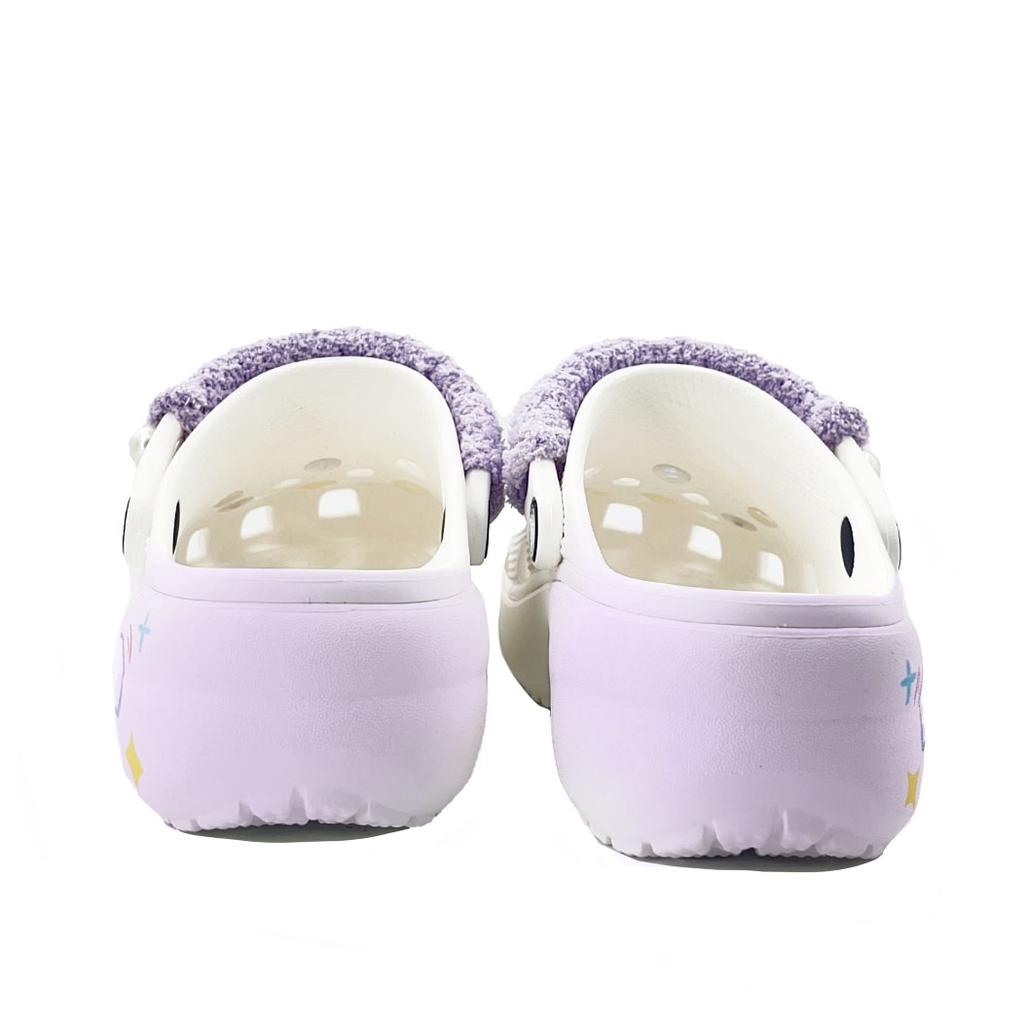 Crocs Classic Platform Clog EVA Fashion Trend Comfortable Personality Simple Commuter Hole Shoes Unisex Purple