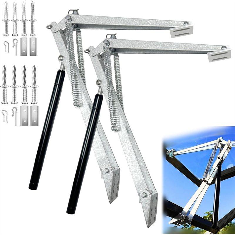 Premium-Solar Powered Greenhouse Window Opener, Auto Vent Opener, Heat Hothouse Roof Vent Kit(2PCS)